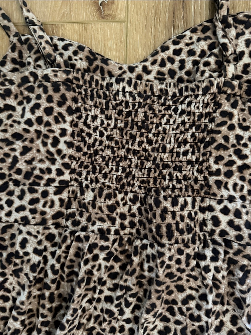 Torrid | Leopard Print Spaghetti Strap Jumpsuit | Adjustable Straps | size 2 - Picture 5 of 5